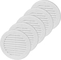 4 Inch White Air Vent Cover – Pack of 5 – Plastic Round Air Vent Grill Cover by Unknown