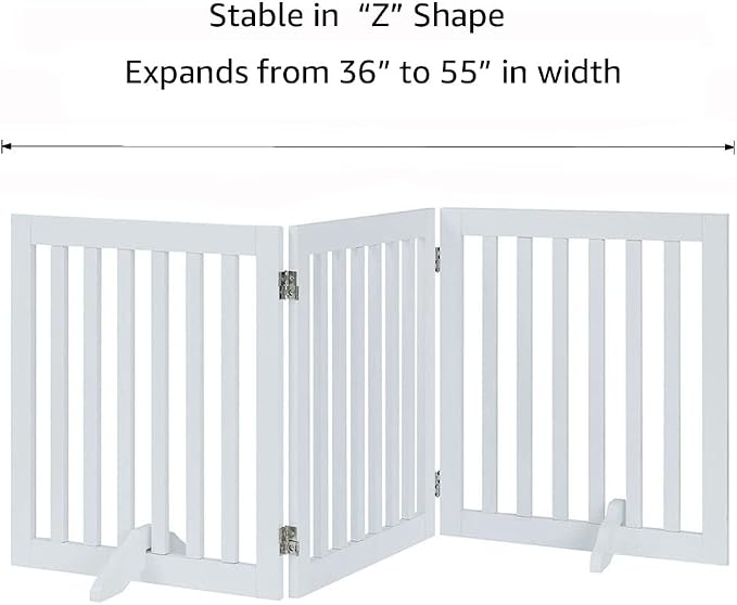 unipaws 24”H Free Standing Pet Gate - Image 6