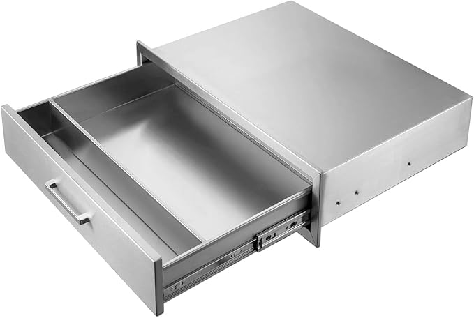 Outdoor Kitchen Drawers, Stainless Steel BBQ Single Drawer - Image 4