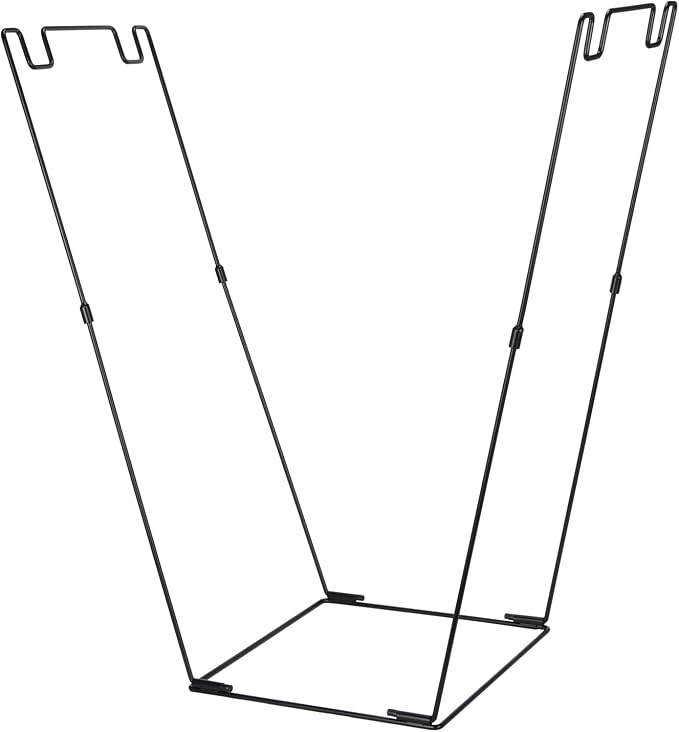 Reusable Rustproof Metal Bag Basket Holder Stand - Image 9