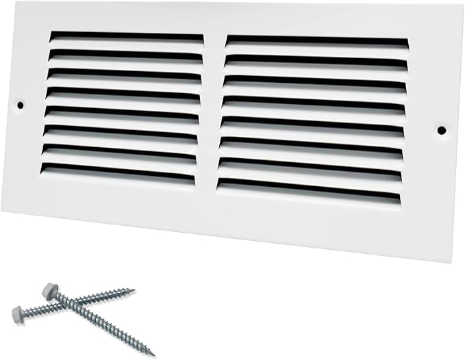 10"W x 4"H Steel Return Air Grille, Air Return Vent Cover by Howeall