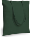TOPDesign 24-Pack Economical 16"x15" Green Black Cotton Tote Bag, Lightweight by TOPDesign