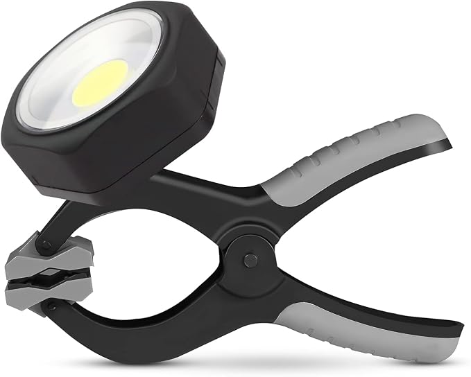 250 Lumens COB LED Clamp Light, Rotatable Grill Light by POWERFIREFLY