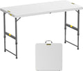 FanttikOutdoor 4ft Portable Folding Table, One-Handed Height Adjustment by FanttikOutdoor%C2%AE
