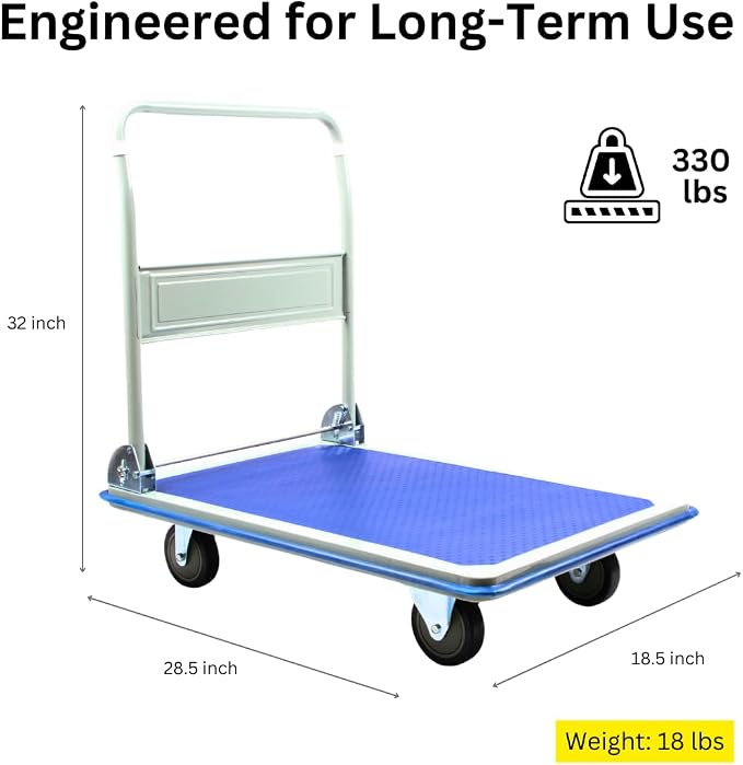330 lbs Foldable Platform Truck Dolly - Image 6