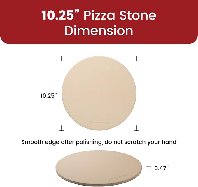 K ROCKSHEAT 10.25 Inch Pizza Stone - Image 5