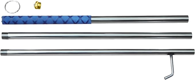 48 Inches Fire Poker for Fire Pit Outdoor, Extra Long Campfire Poker Blower - Image 3