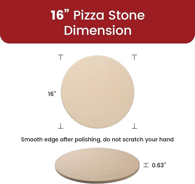 K ROCKSHEAT Pizza Stone Round 16 Inch - Image 5