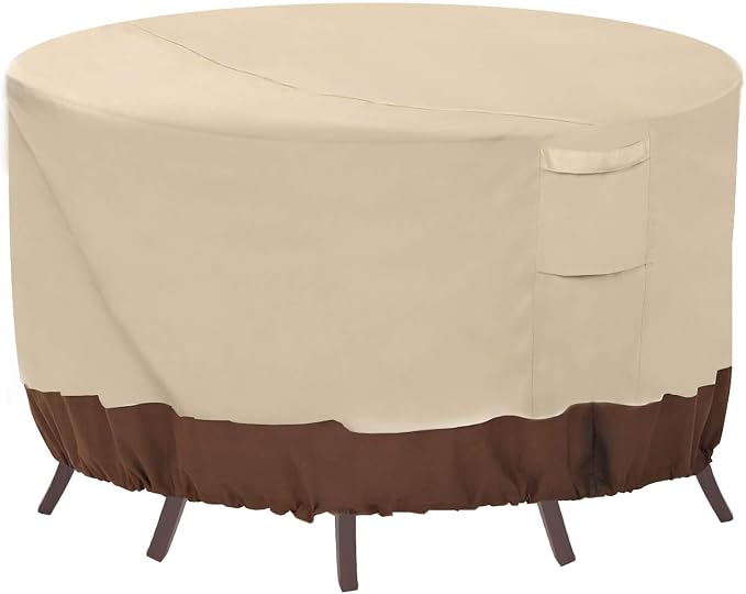 Vailge Round Patio Furniture Covers, 100% Waterproof Outdoor Table Chair Set by VAILGE
