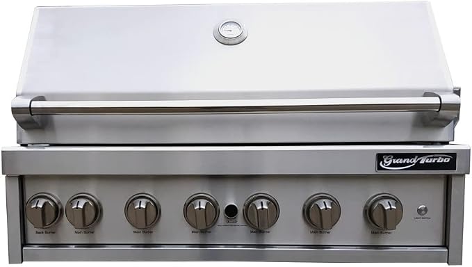 Barbeques Galore Grand Turbo 40-inch 6-Burner Built-in BBQ Gas Grill by BarbequesGalore