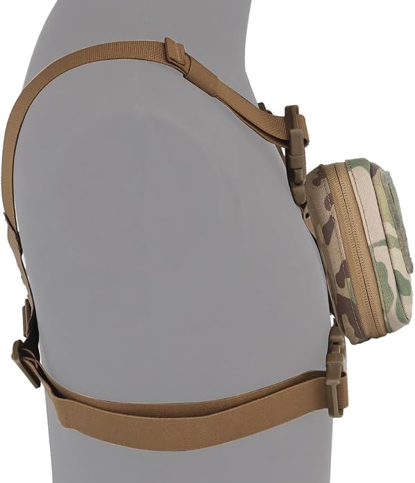 FoldPanel Tactical Chest Vest Pouch Set, Chest Rig Phone Mount as 4.7-6.7" - Image 4