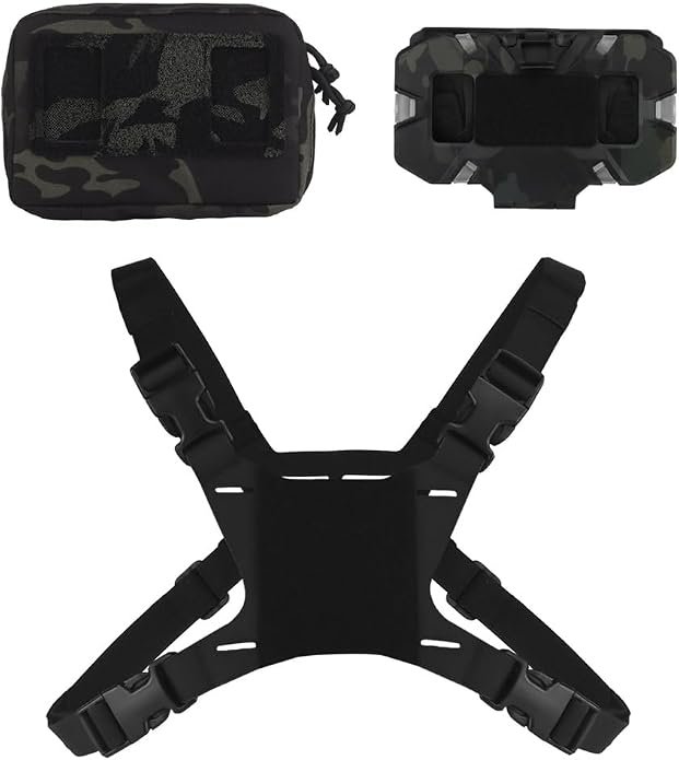 FoldPanel Tactical Chest Vest Pouch Set, Chest Rig Phone Mount as 4.7-6.7" - Image 6