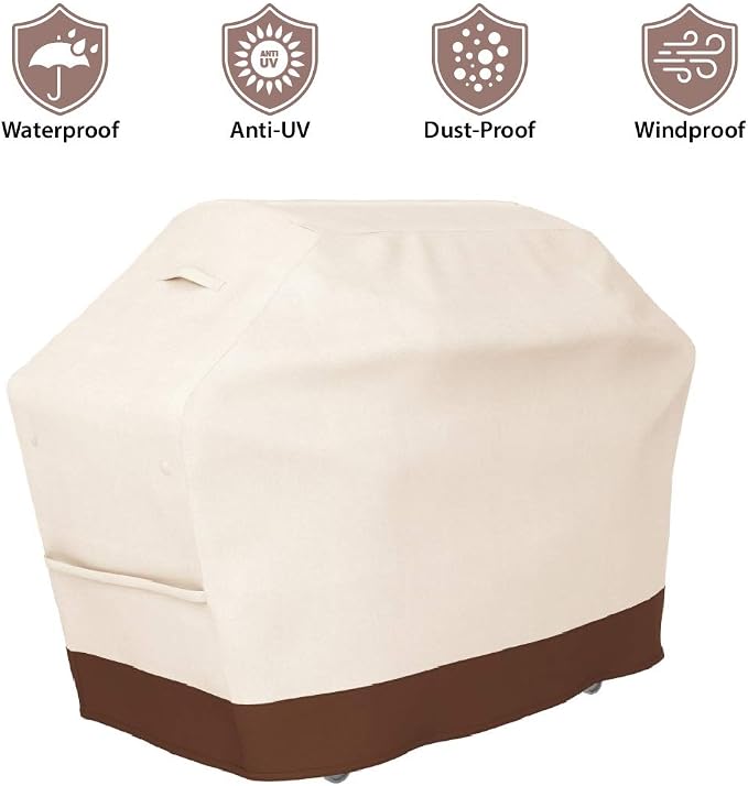 Tuyeho Grill Cover 65 x 24 x 46 inch, 600D Heavy Duty Gas BBQ Cover w/Side - Image 7