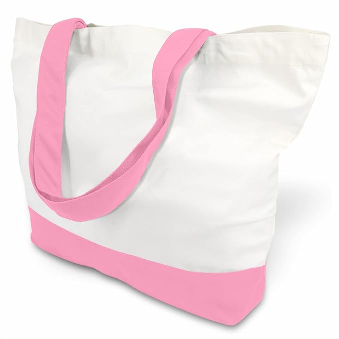 TOPDesign 1-Pack Super Strong Large 12oz Cotton Canvas Tote Bag, Reusable by TOPDesign