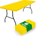 Spandex 5 Foot Rectangle Table Cloth 6 Pack, Elastic Fitted Tablecloths by Moosfor