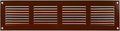 Repa Market Air Vent Cover 16x4 Inch Brown Galvanized Steel Louvered Grill Cover by RepaMarket