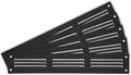 Repa Market 5-Pack 12x2 Inch Air Vent Cover/Black Galvanized Steel Louvered by RepaMarket