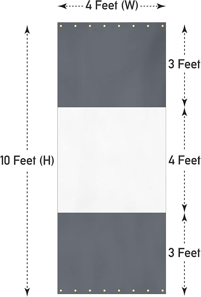 Covers & all Outdoor Clear Panel Curtain, 12 oz Vinyl Outdor Curtains - Image 2
