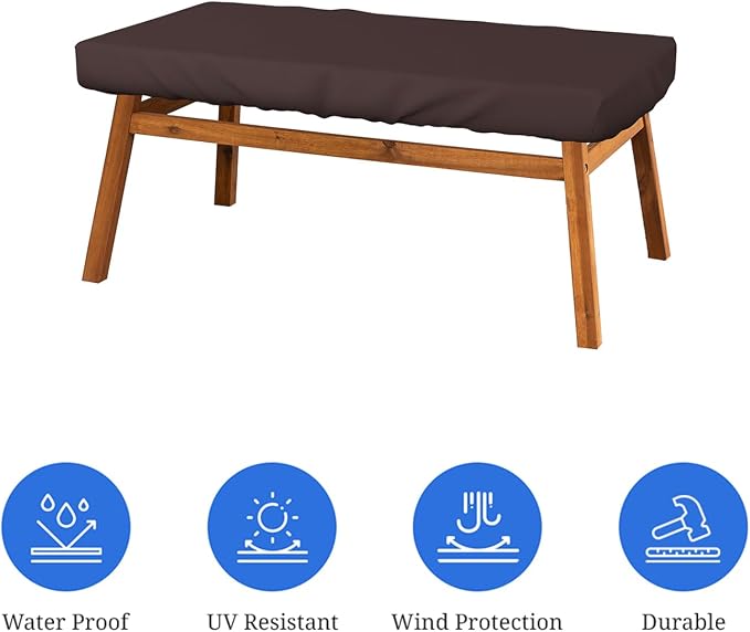 Covers & All Rectangle Table Top Cover, 12 Oz Waterproof UV & Weather Resistant - Image 3