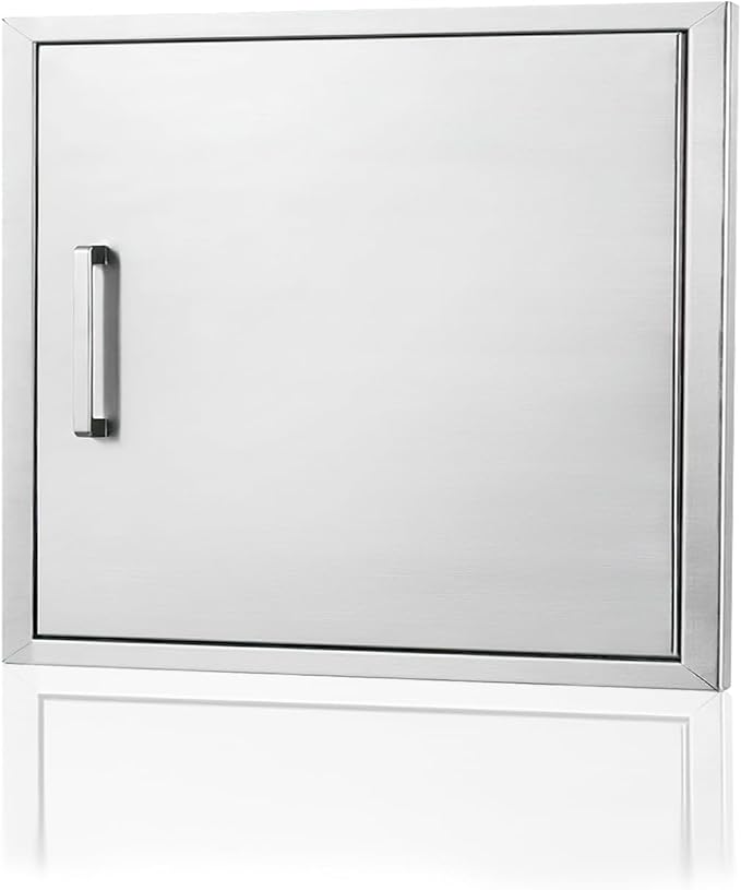 Outdoor Kitchen Door, 23 "W17 H Outdoor Kitchen Access Door, Stainless Steel by ATATOD
