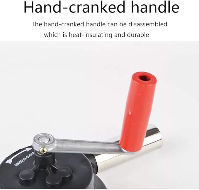 Sunglow Outdoor Cooking BBQ Fan Air Blower，Hand Crank Blowers， Barbecue Fire - Image 5