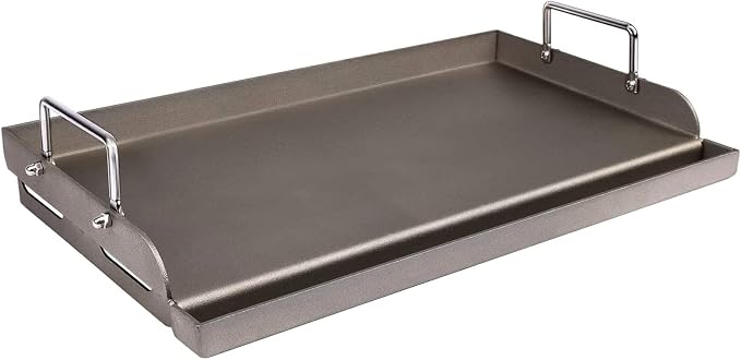 Uniflasy Cast Iron Griddle for Gas Grill Flat Top Griddle Insert for Outdoor by Uniflasy