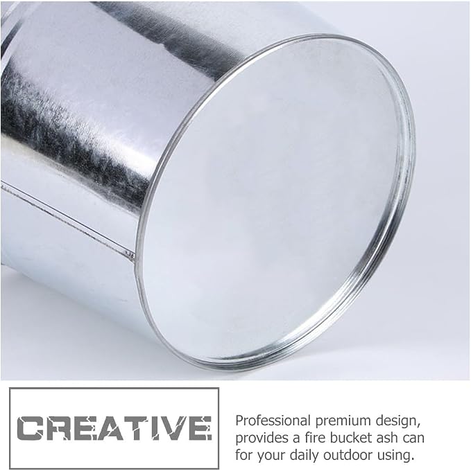 3pcs Large Capacity Iron Ash Bucket - Image 6