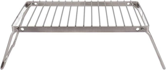 Folding Camping Grate, Stainless Steel Adjustable Height Campfire Grill - Image 9
