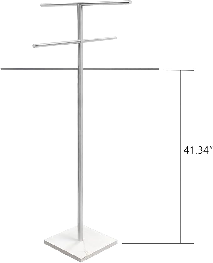 Marble Base Free Standing Hot Tub Towel Rack - Image 4