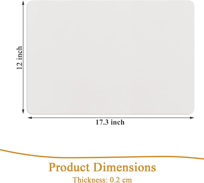 SHACOS Placemats Set of 6 Faux Leather Waterproof Wipeable PU Non-Slip Vinyl - Image 7
