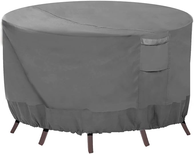 Vailge Round Patio Furniture Covers, 100% Waterproof Outdoor Table Chair Set by VAILGE