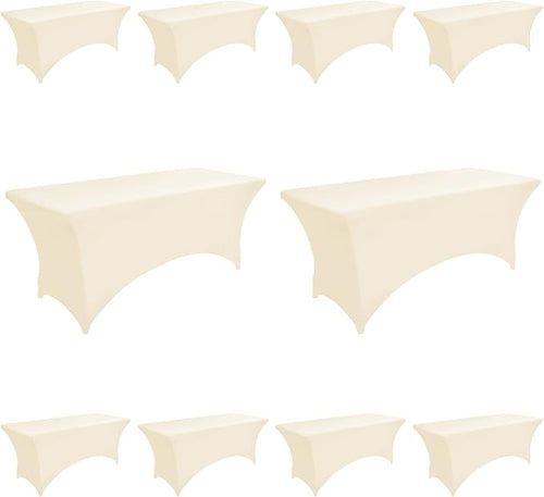 10-Pack 6ft Spandex Table Covers by Unknown