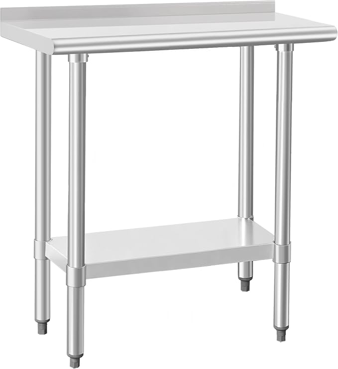 HARDURA Stainless Steel Commercial Work Table Prep Work Metal Table 14×30 Inches by HARDURA