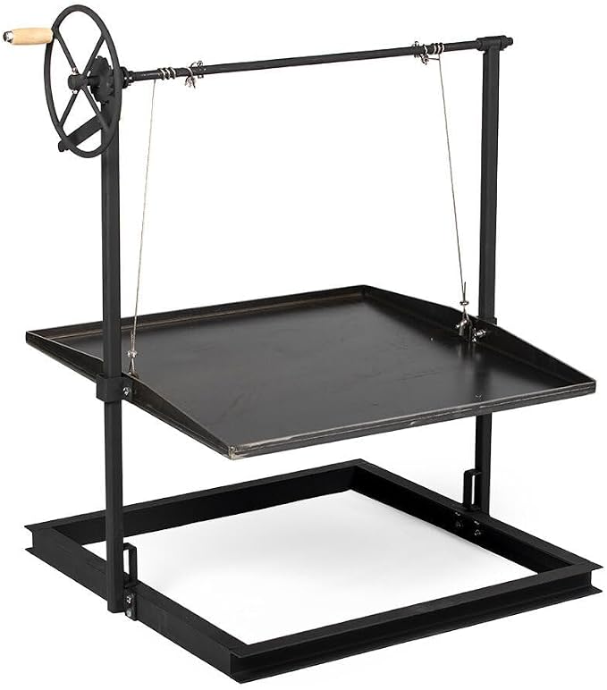 TITAN GREAT OUTDOORS Ash & Ember Adjustable Campfire Asado Grate and Griddle - Image 2