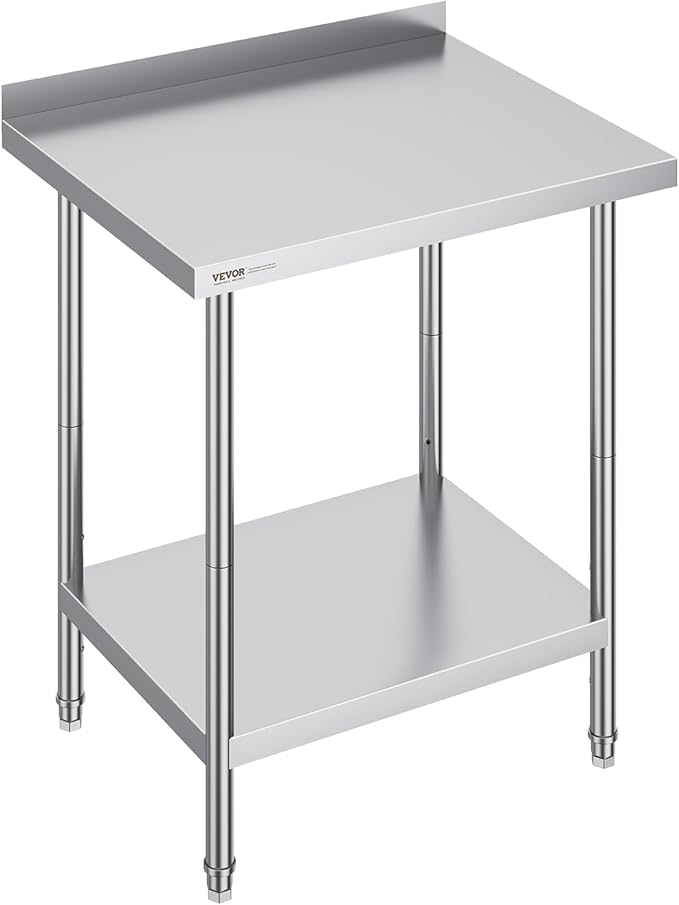 VEVOR 24 x 30 x 36 Inch Stainless Steel Work Table, Commercial Food Prep by VEVOR