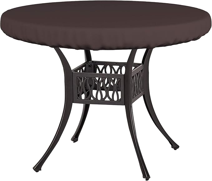 Covers & All Round Table Top Cover, 18 Oz Heavy Duty Waterproof UV & Weather by CoversAll