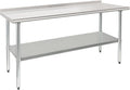 HARDURA Stainless Steel Table Prep & Work Table 24 x 72 Inches NSF Heavy Duty by HARDURA
