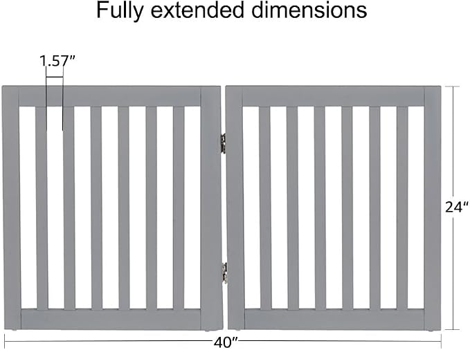 unipaws 24”H Free Standing Pet Gate - Image 5