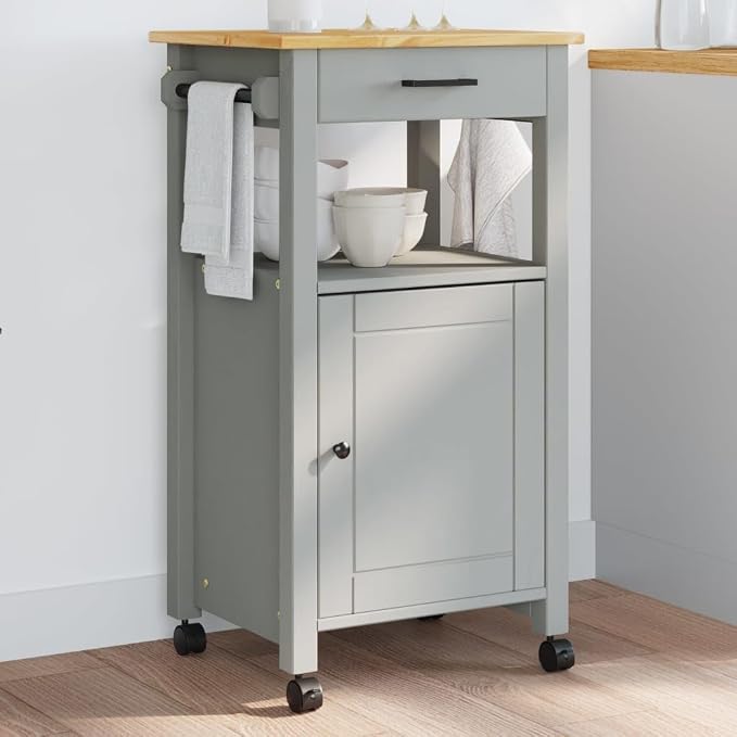 Kitchen Trolley Monza Rolling Kitchen Island Cart - Image 2