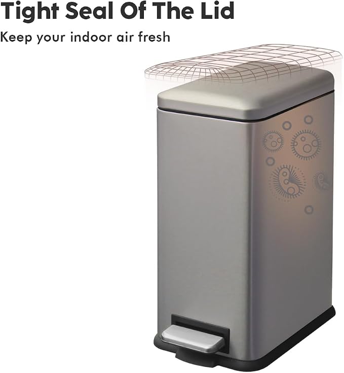 Bathroom Bin 10L, Small Kitchen Bins - Image 7