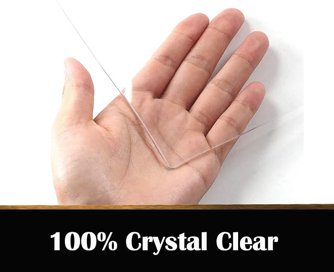 1.5mm Thick 18x72 inch Clear Table Cloths Cover Glass Acrylic Bench Entryway - Image 3