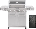 Monument Grills Larger 4-Burner Propane Gas Grills Stainless Steel Cabinet Style by MonumentGrills
