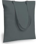 TOPDesign 12-Pack Economical 16"x15" Grey Cotton Tote Bag, Lightweight Medium by TOPDesign