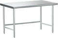 Treshin Open Base Stainless Steel Table 30" X 48", Commercial Heavy Duty Prep & by Treshin