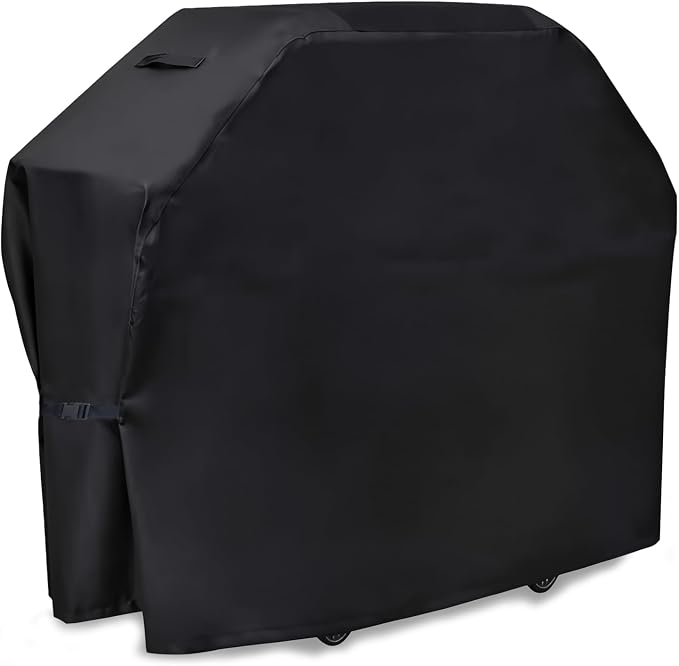Grill Cover 58 inch BBQ Grill Cover Reinforced Corners & Windproof Clips by Wrypun