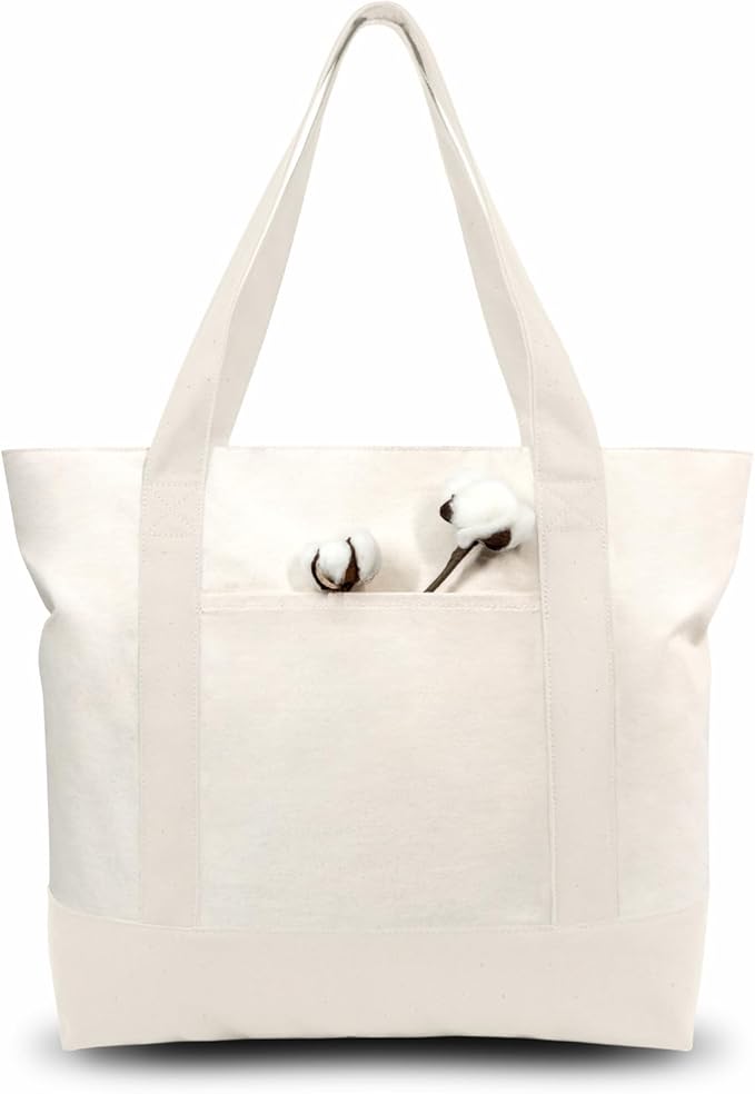 TOPDesign 6-Pack Canvas Tote Bags by TOPDesign
