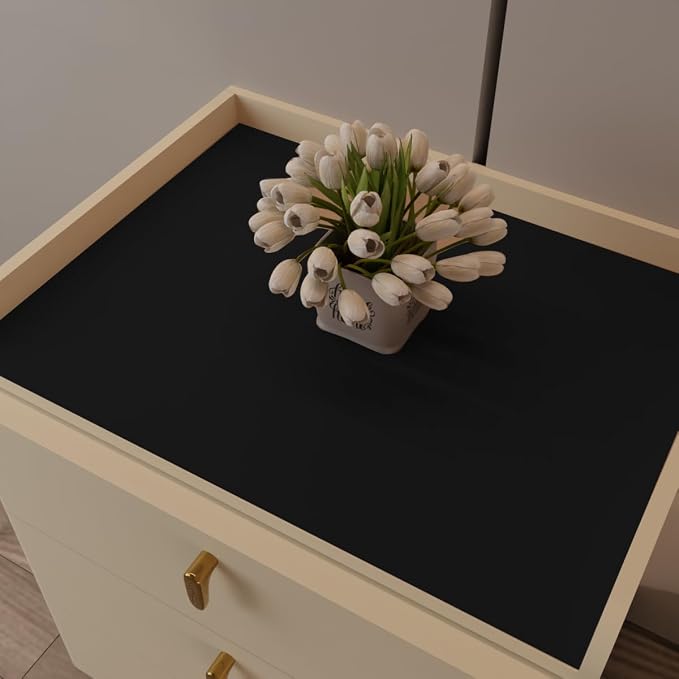 Leather Nightstand Cover, 1.8mm Thick, 15.75x23.6 Inch end Table Cover by Zinkooat