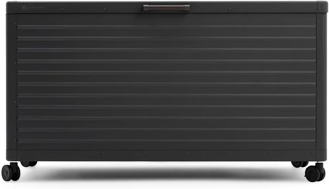 MIRADOR 175 Gallon Outdoor Storage Box Waterproof, Metal Deck Box - Image 2