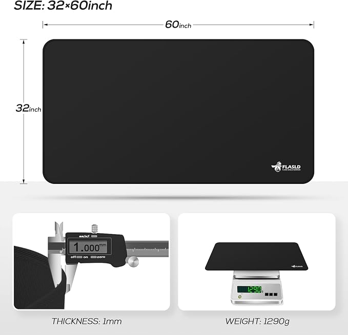 FLASLD Outdoor Under Grill BBQ Floor Mat 32 x 60 inches - Image 3