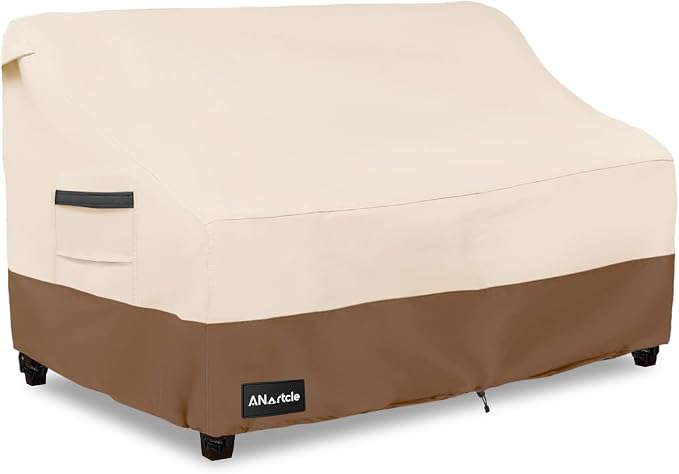3-Seater Patio Sofa Cover, 79W x 37D x 35H Inches Outdoor Couch Cover, 100% by PatioFurnitureCovers